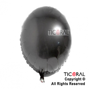 GLOBO MYLAR REDONDO 18 NEGRO ENVASADO HS441-8 X 1